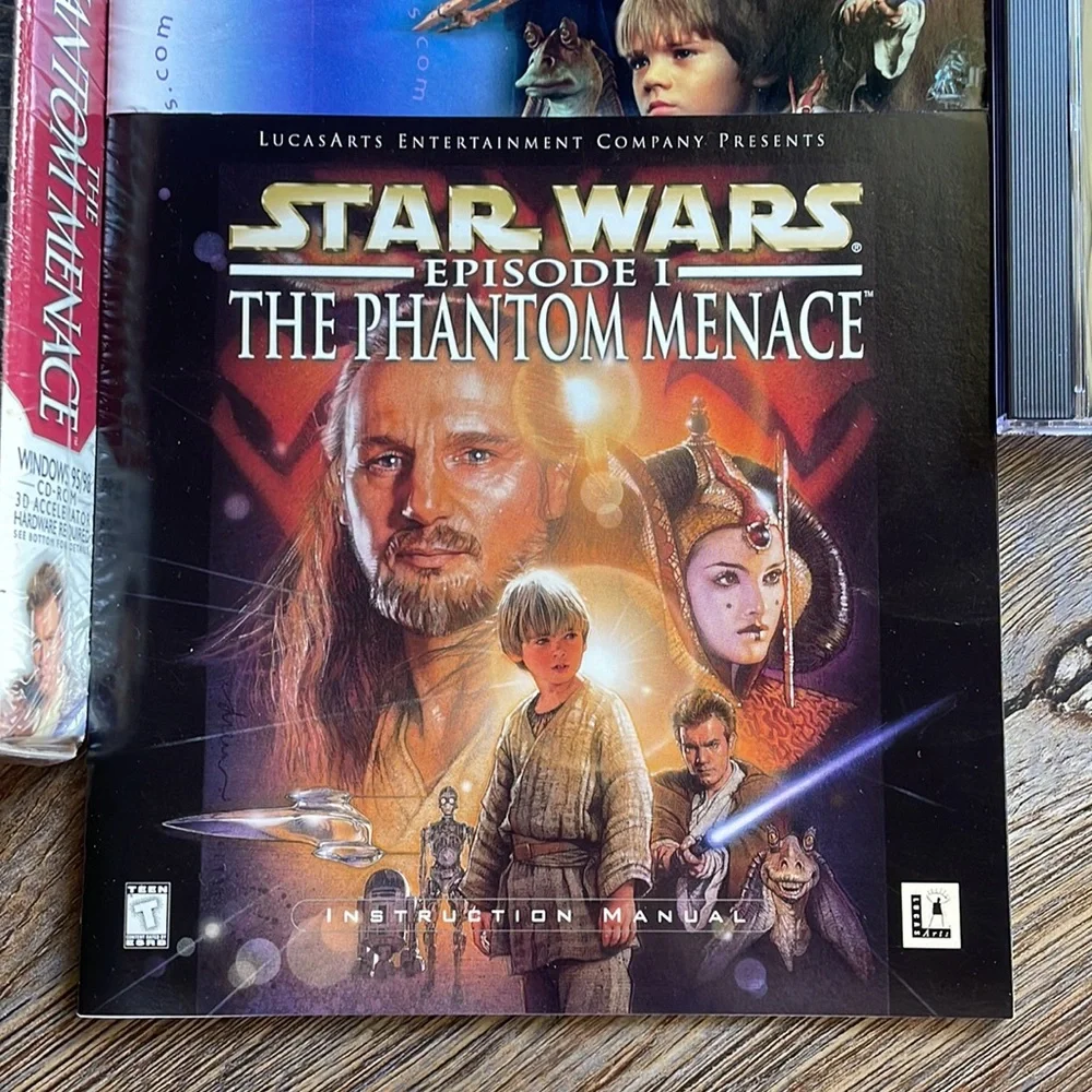 🌌 Vintage Star Wars Episode I: The Phantom Menace Big Box PC Video Game (1999)